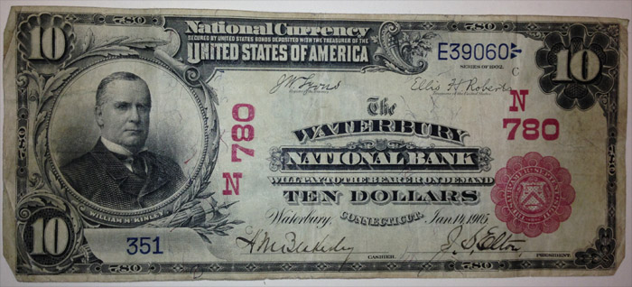 Planters National Bank of Louisville National Currency dollar bill